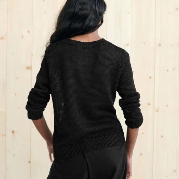 Jenni Kayne 100% Linen Loose Knit Crew Neck Sweater XS - Picture 2 of 8